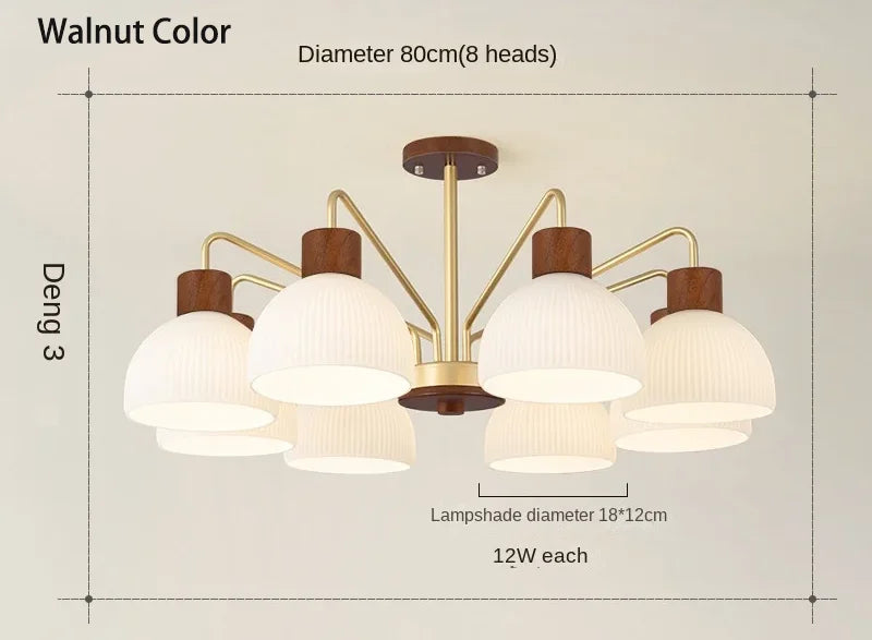 Nordic Living Room LED Ceiling Chandelier