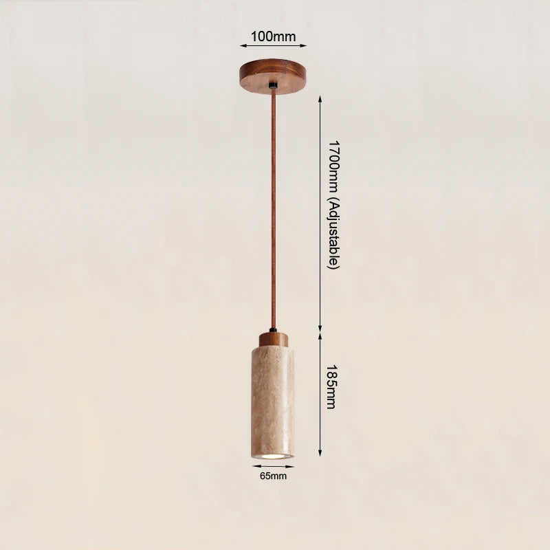 Marble Travertine Pendant Light