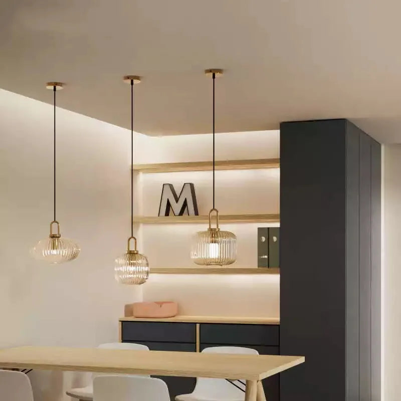 Pumpkin Style Nordic Pendant Light