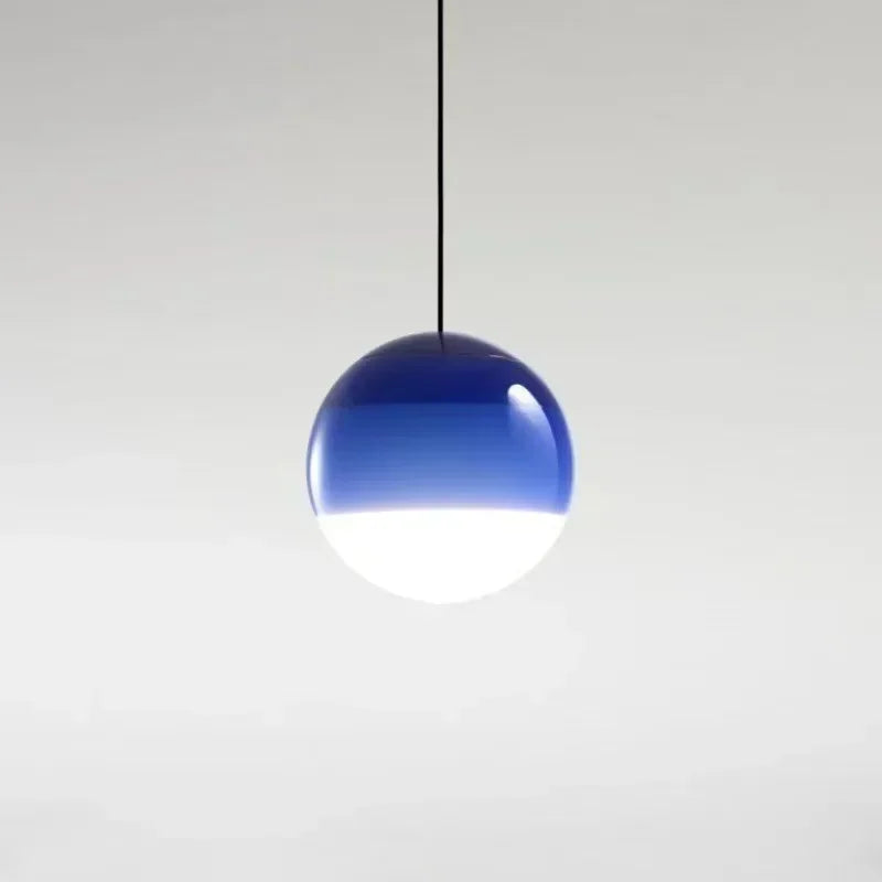 Rainbow Gradient Glass Pendant Light