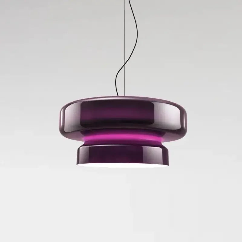Dining Room Colored Glass Pendant Light