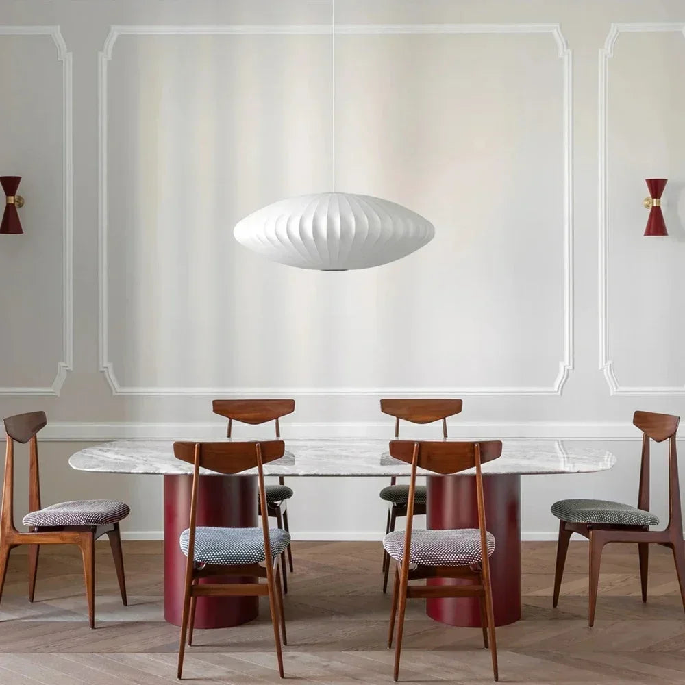2025 Denmark Design Bubble Silk Pendant Lamp Chandelier Suspension Hanging Light For Dining Living Room Kitchen Island Bedroom L