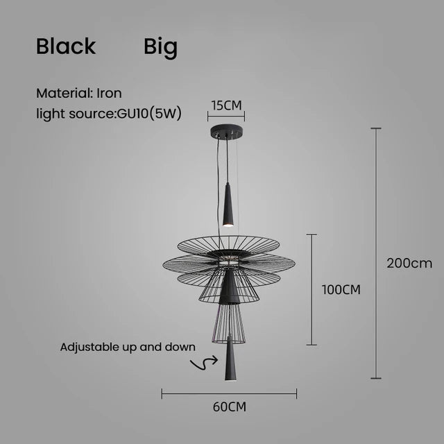Modern Mesh Metal Pendant Light