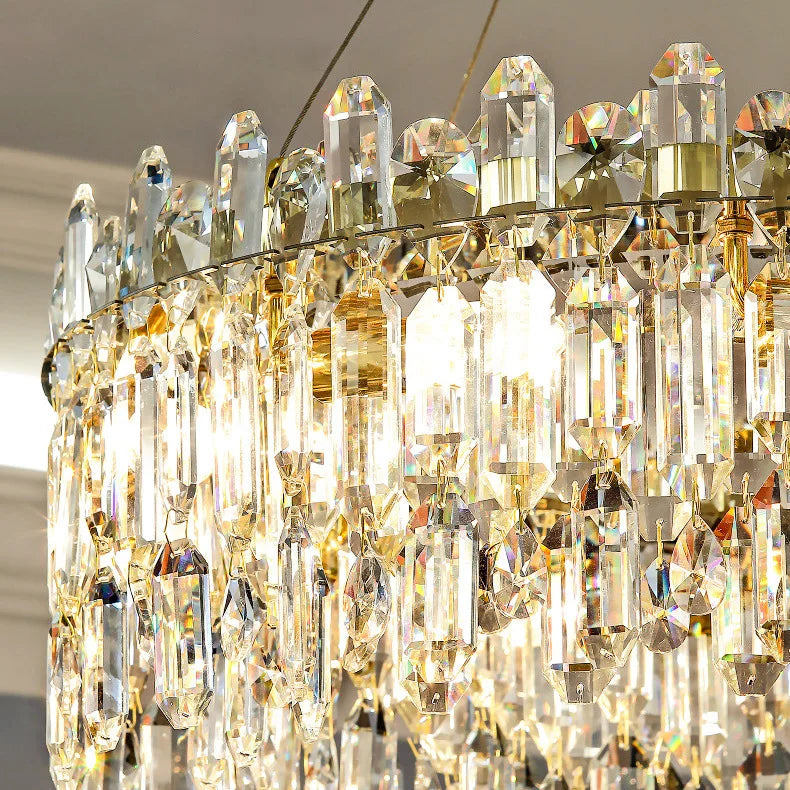 Modern Luxury Crystal Pendant LED Chandelier