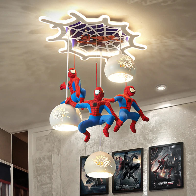 Spiderman Glass Ceiling Chandelier