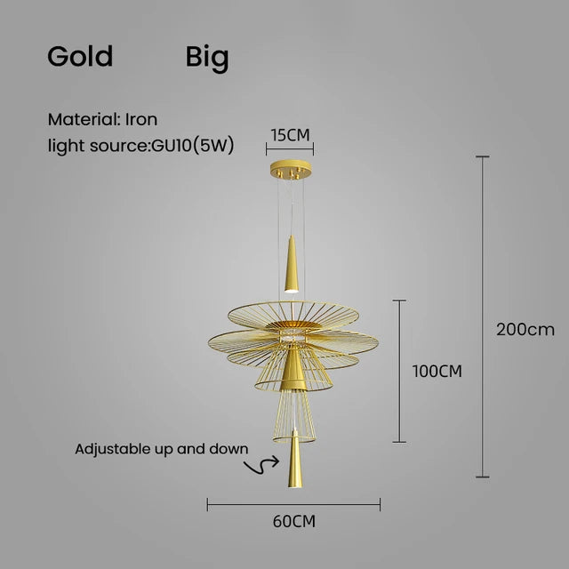 Modern Mesh Metal Pendant Light