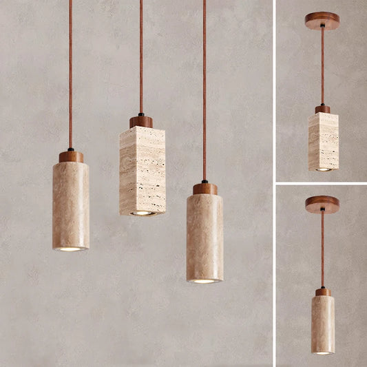 Marble Travertine Pendant Light