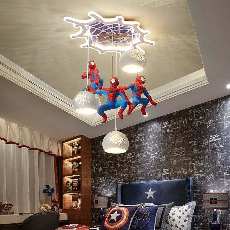 Spiderman Glass Ceiling Chandelier