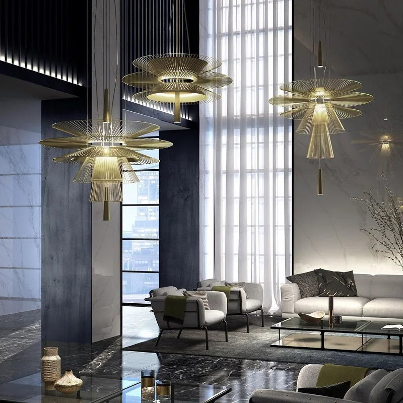 Modern Mesh Metal Pendant Light