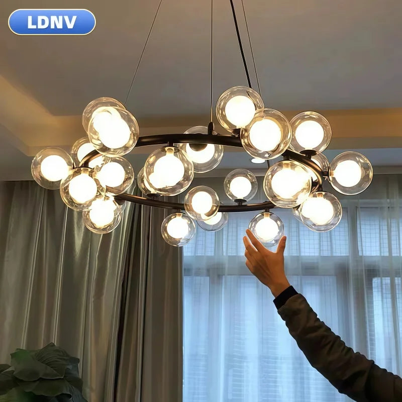 Bubble chandelier light