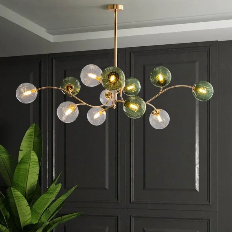 Stained Glass Ceiling Chandelier Light