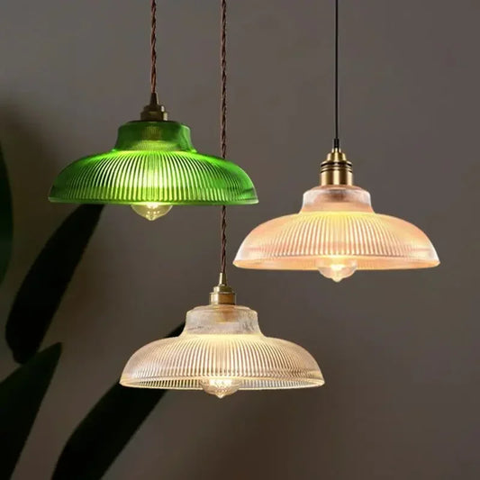 Retro Glass Pendant Celing Light