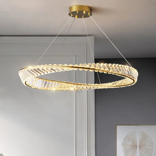 Crystal Lustre Dimmable Ceiling Chandelier