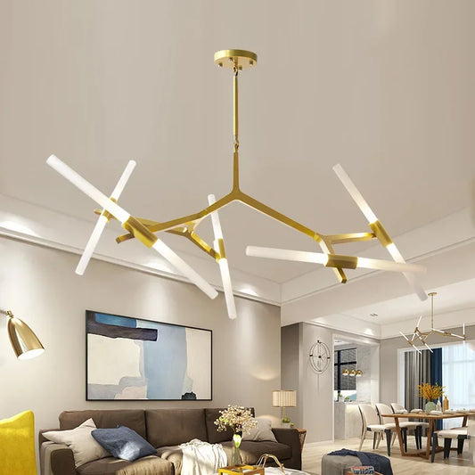 Nordic Herringbone LED Chandelier