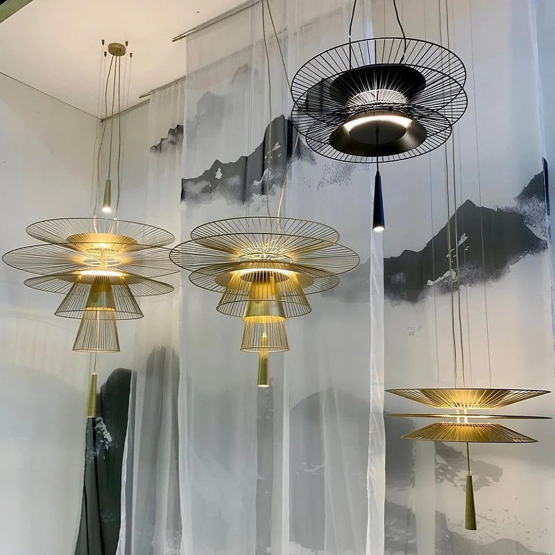 Modern Mesh Metal Pendant Light