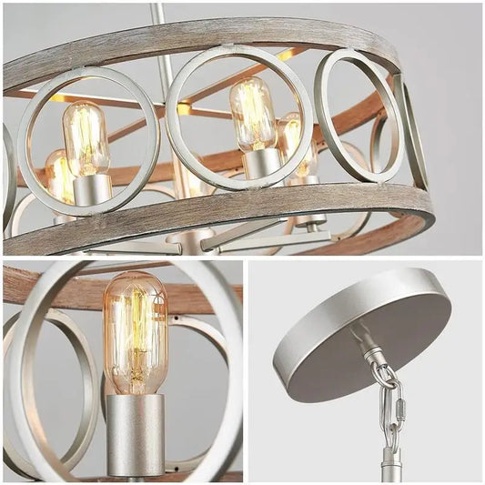 Industrial Circular Chandelier