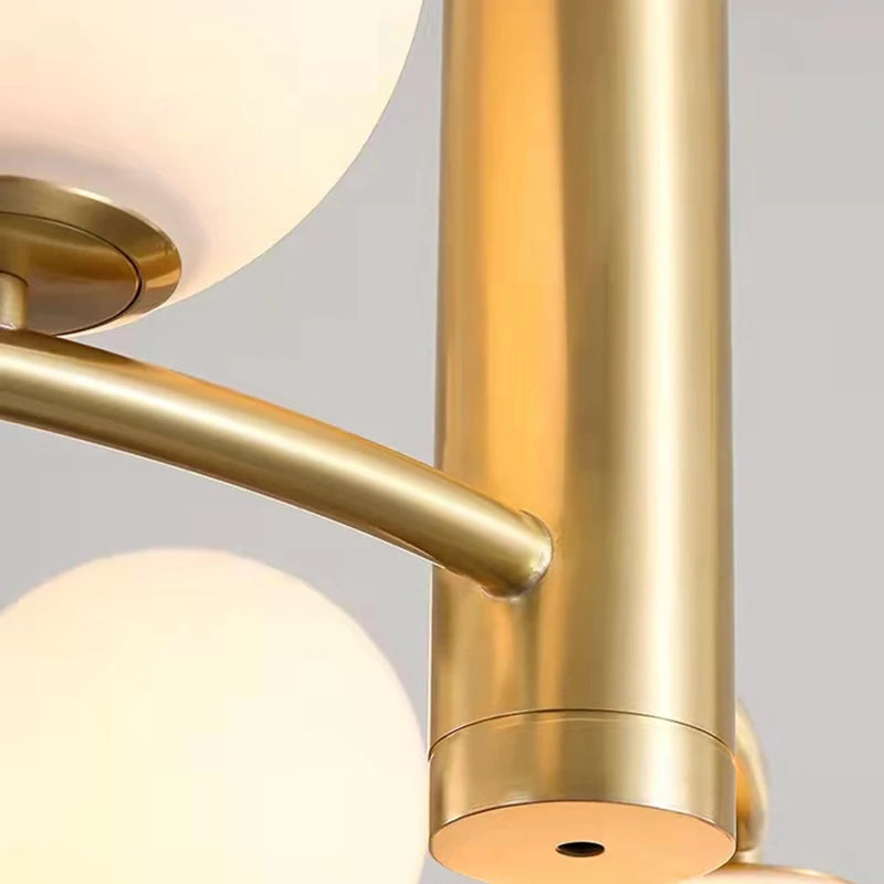 Nordic Milky White Glass Ceiling Chandelier