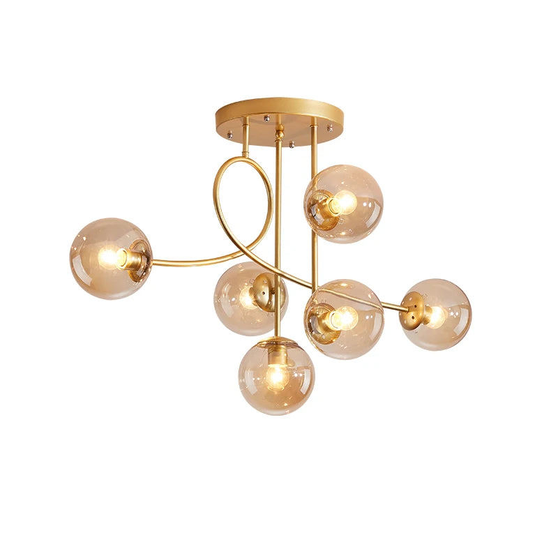 Modern Magic Bean Glass Chandelier