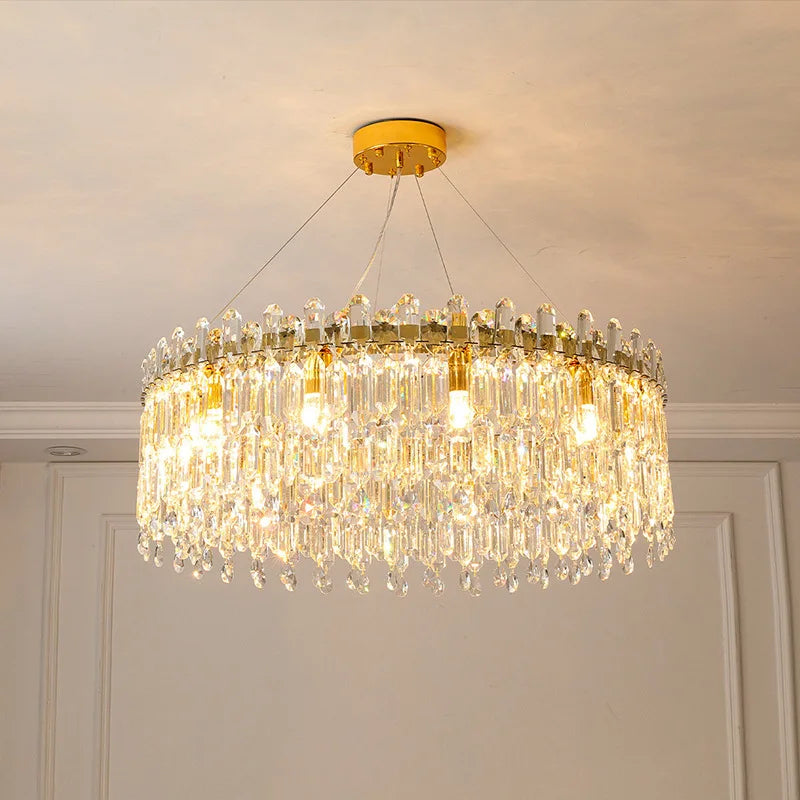 Modern Luxury Crystal Pendant LED Chandelier