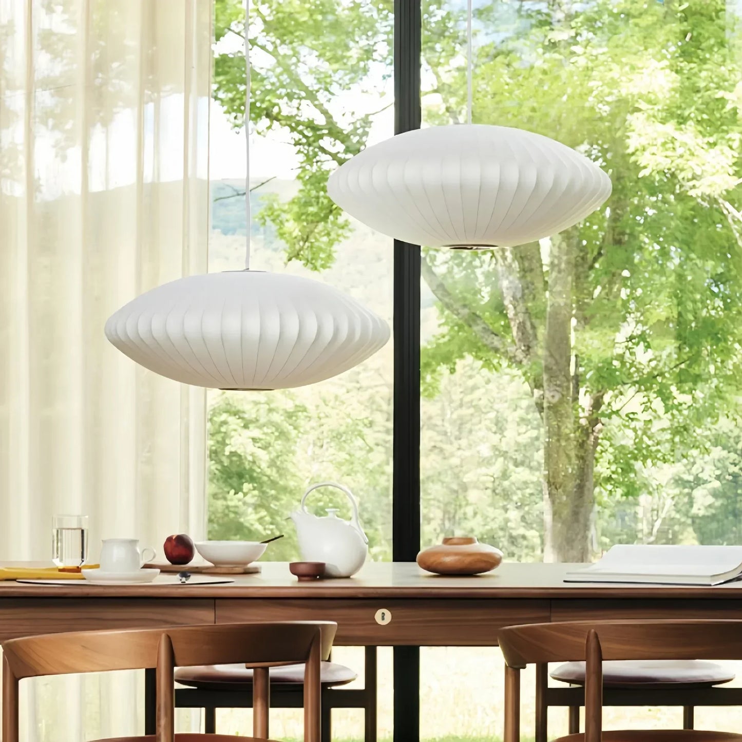 2025 Denmark Design Bubble Silk Pendant Lamp Chandelier Suspension Hanging Light For Dining Living Room Kitchen Island Bedroom L