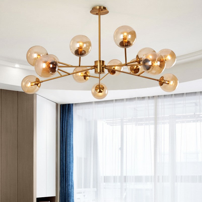 Glass Ball Chandelier