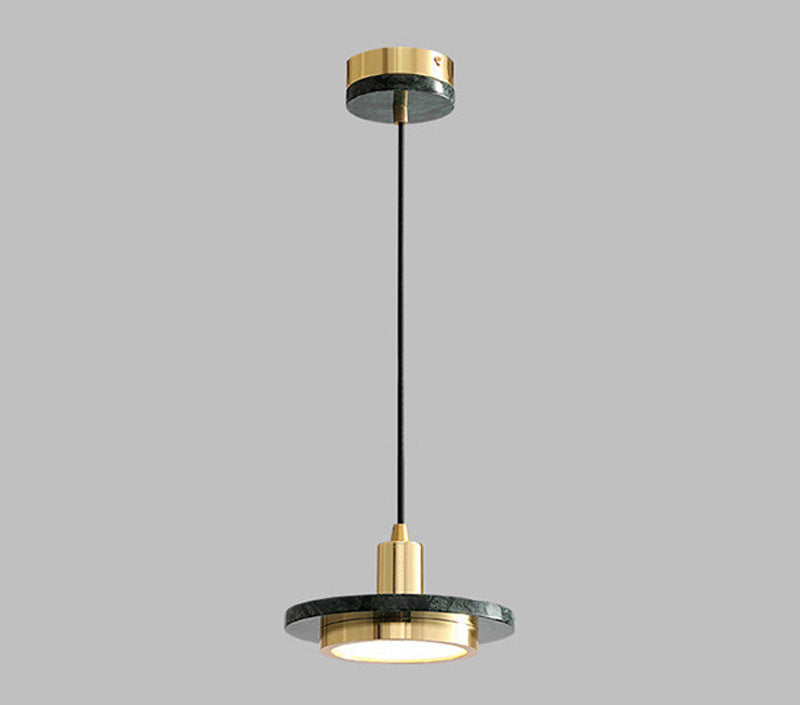 Nordic Round Marble Minimalist Chandelier Ceiling Light green