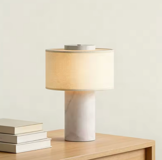 Marble Travertine Table Lamp