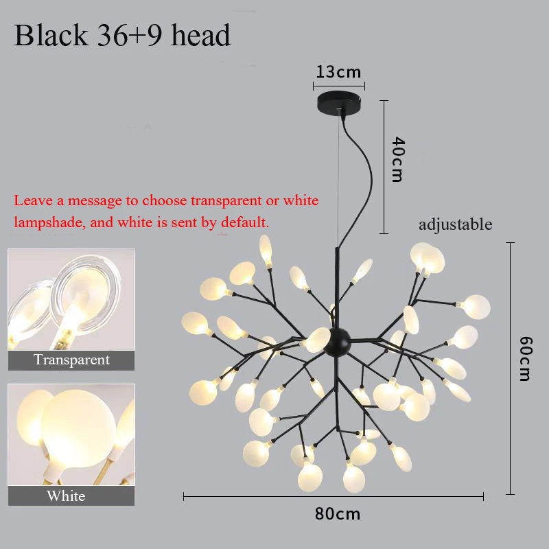 Nordic Modern Firefly Ceiling Chandelier