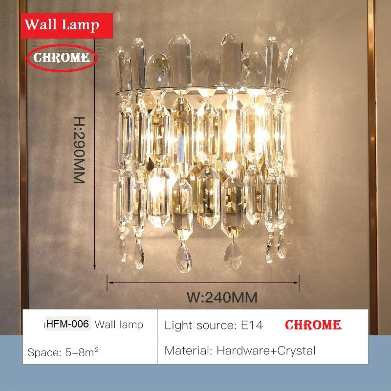 Modern Luxury Crystal Pendant LED Chandelier