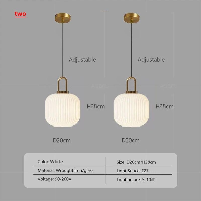 Pumpkin Style Nordic Pendant Light