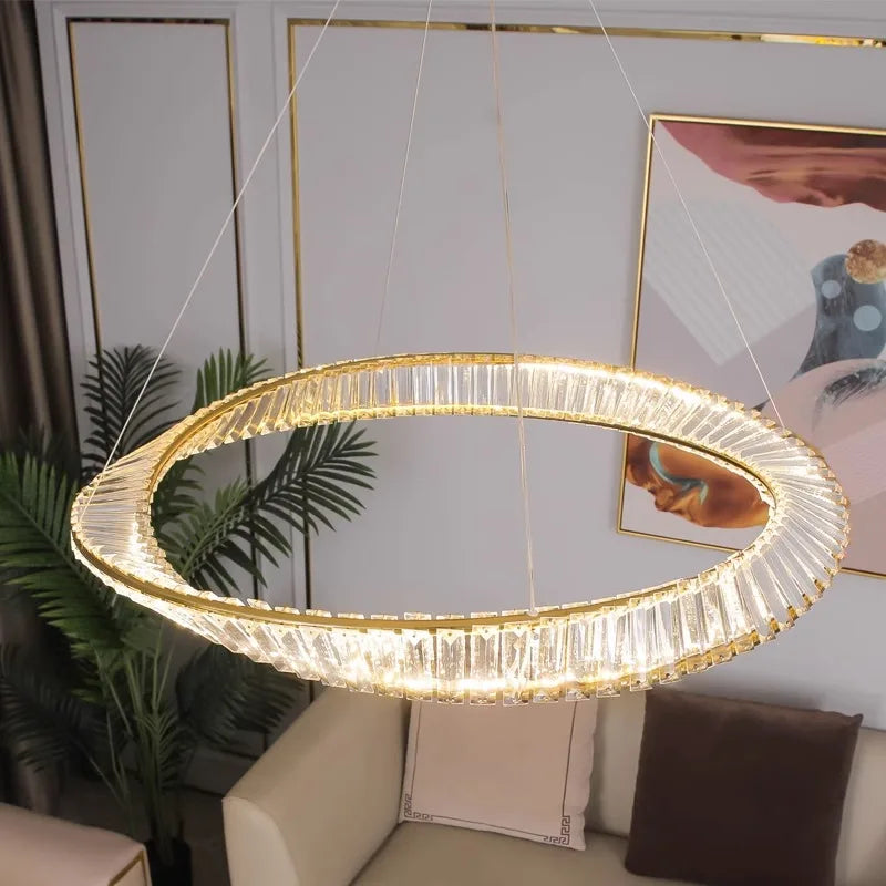 Crystal Lustre Dimmable Ceiling Chandelier