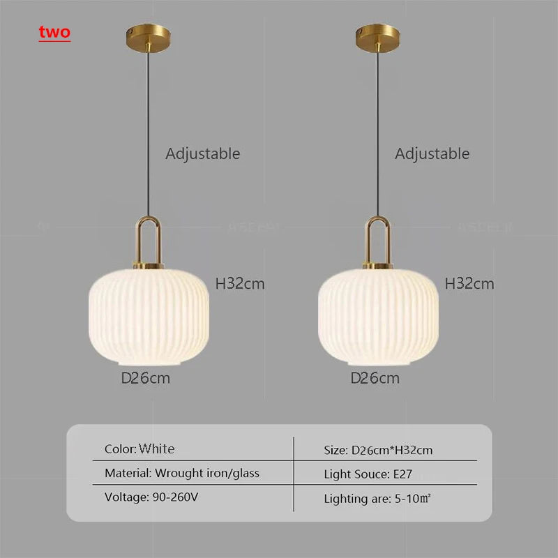 Pumpkin Style Nordic Pendant Light
