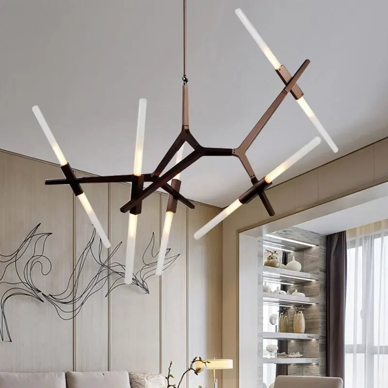 Nordic Herringbone LED Chandelier