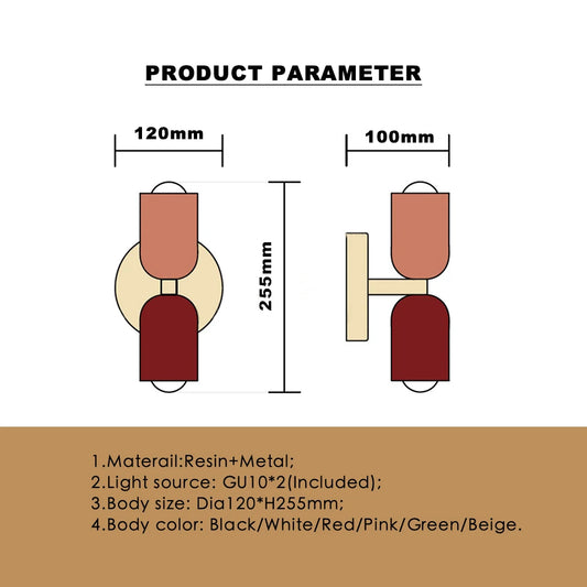 Nordic Colourful Wall Lamps