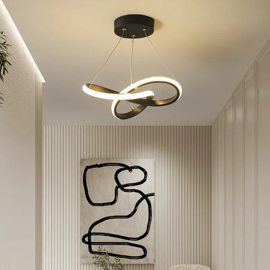 Nordic LED Swirl Ceiling Pendant Light