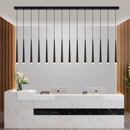 Modern Black Conical Pendant Lighting