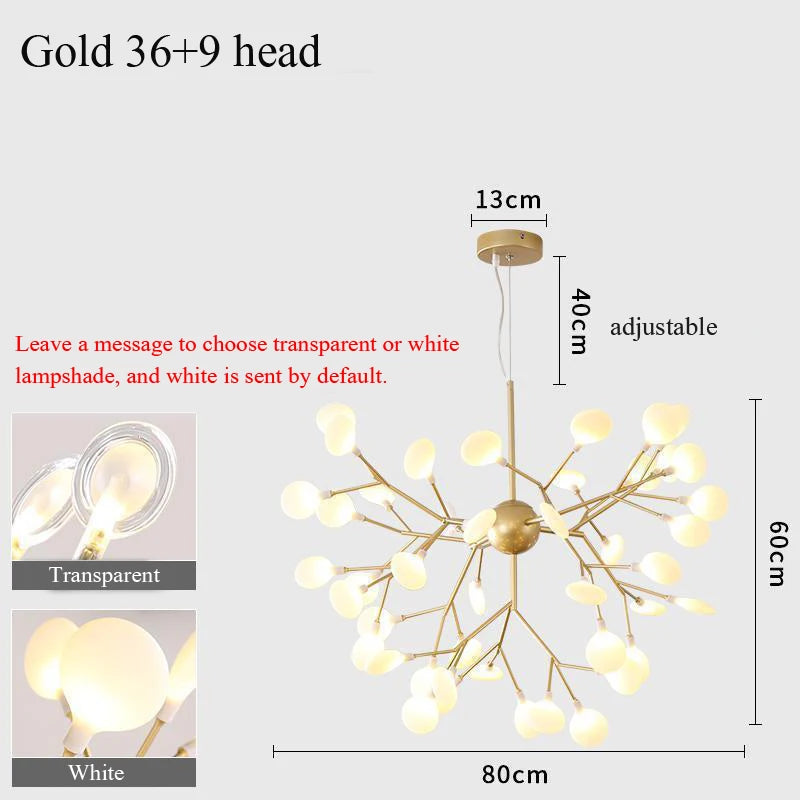 Nordic Modern Firefly Ceiling Chandelier