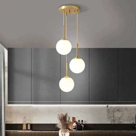 LED Glass Ball Pendant Lamp