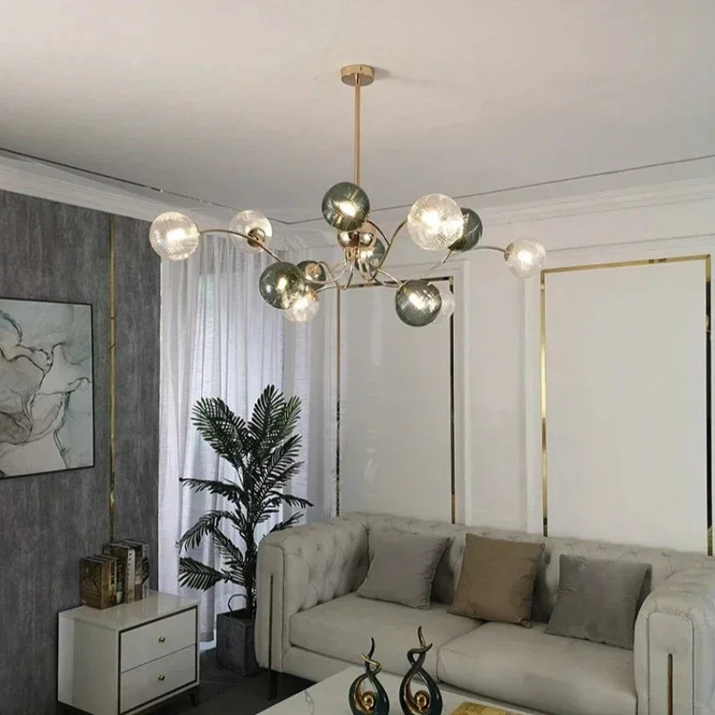 Stained Glass Ceiling Chandelier Light