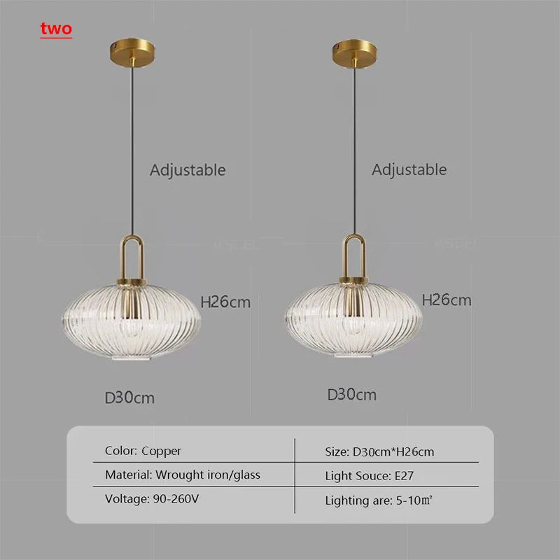 Pumpkin Style Nordic Pendant Light