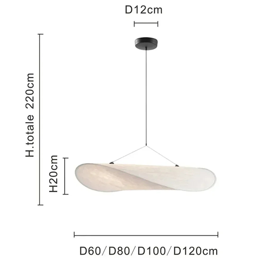 Modern Silk Pendant Ceiling Light