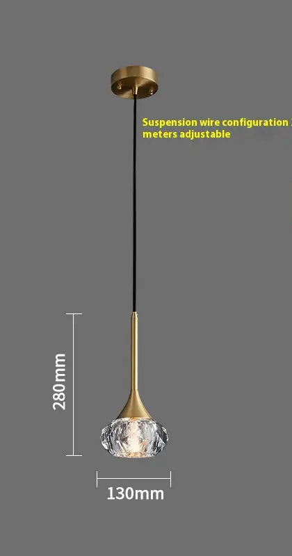 Copper Modern Luxury Crystal Chandelier