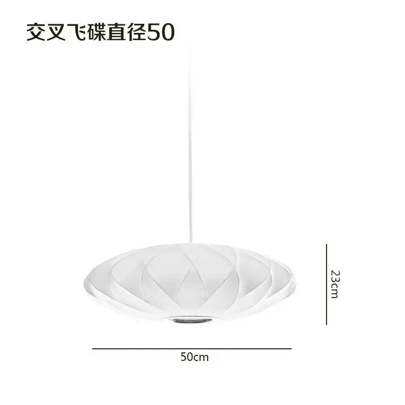 2025 Denmark Design Bubble Silk Pendant Lamp Chandelier Suspension Hanging Light For Dining Living Room Kitchen Island Bedroom L
