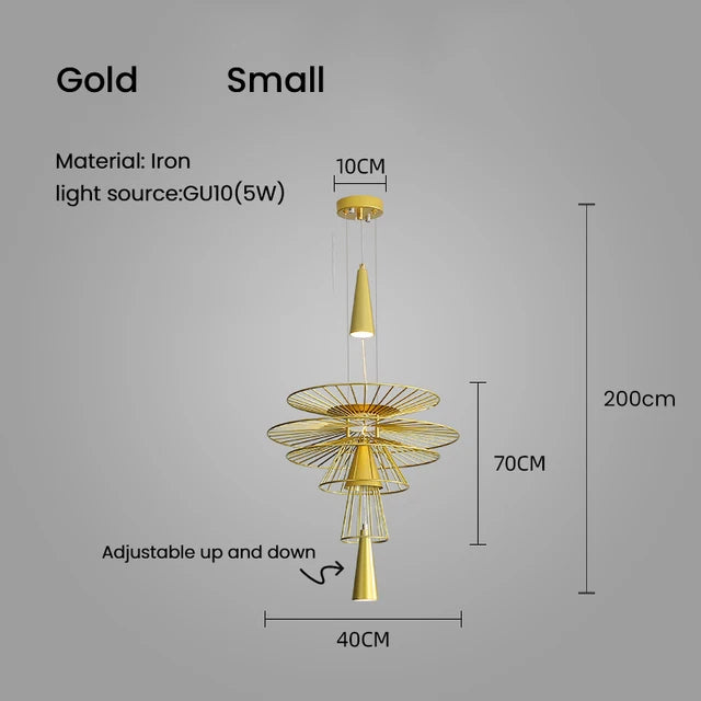 Modern Mesh Metal Pendant Light