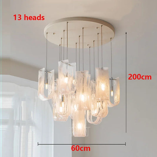 Glass Design LED Ceiling Chandelier