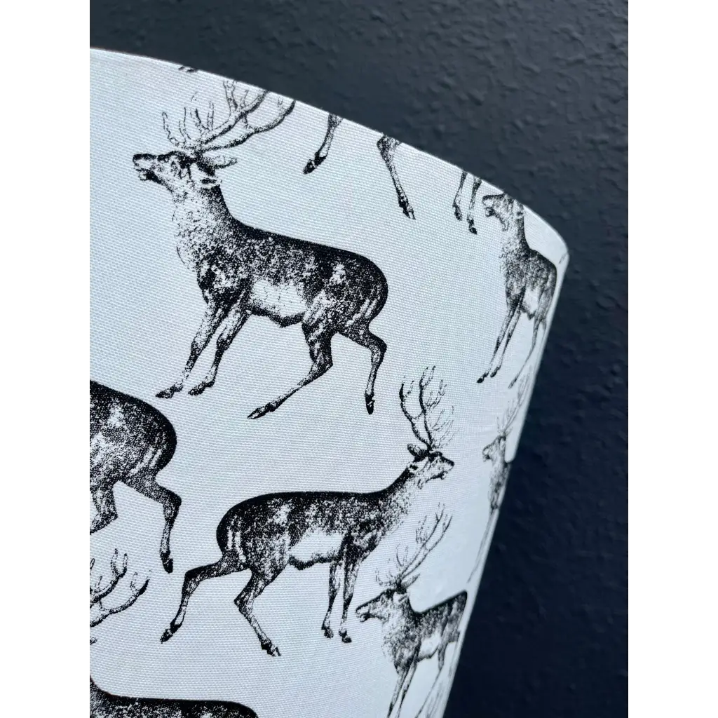 Handmade lampshades Singapore in deer pattern
