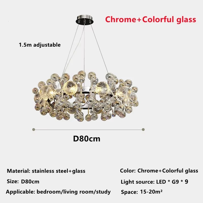 Glass Bubble Chandelier
