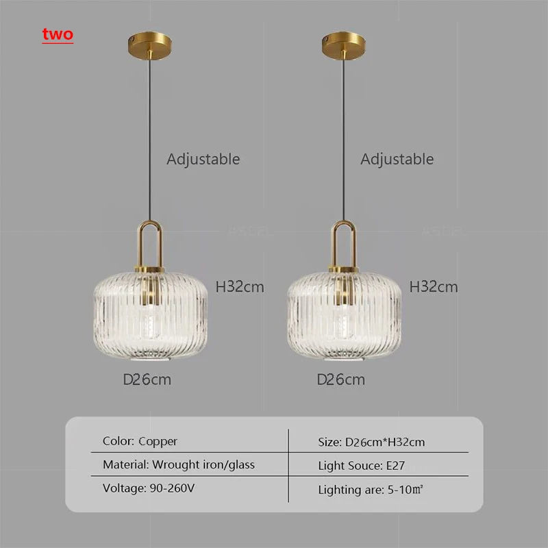 Pumpkin Style Nordic Pendant Light
