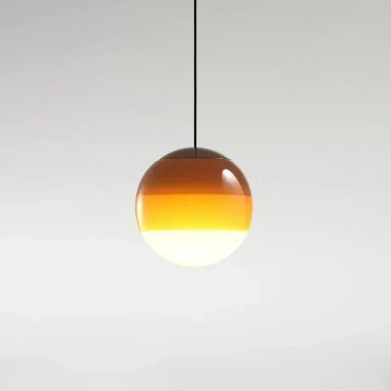 Rainbow Gradient Glass Pendant Light