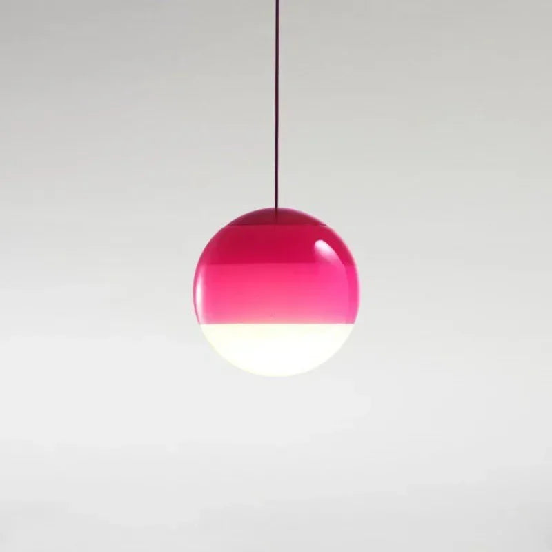 Rainbow Gradient Glass Pendant Light